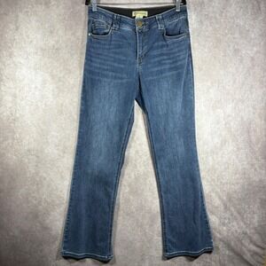 Democracy Jeans Womens Size 12 Blue Ab Solution Bootcut Stretch Slimming Casual